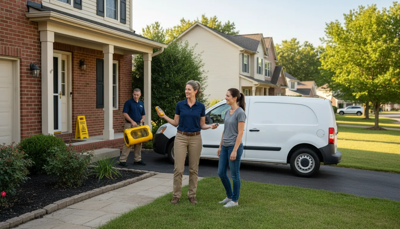 Residential water damage restoration in Maywood, NE